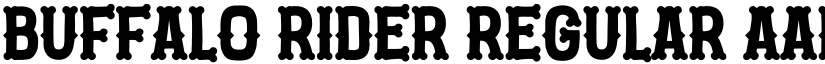 Buffalo Rider Regular font