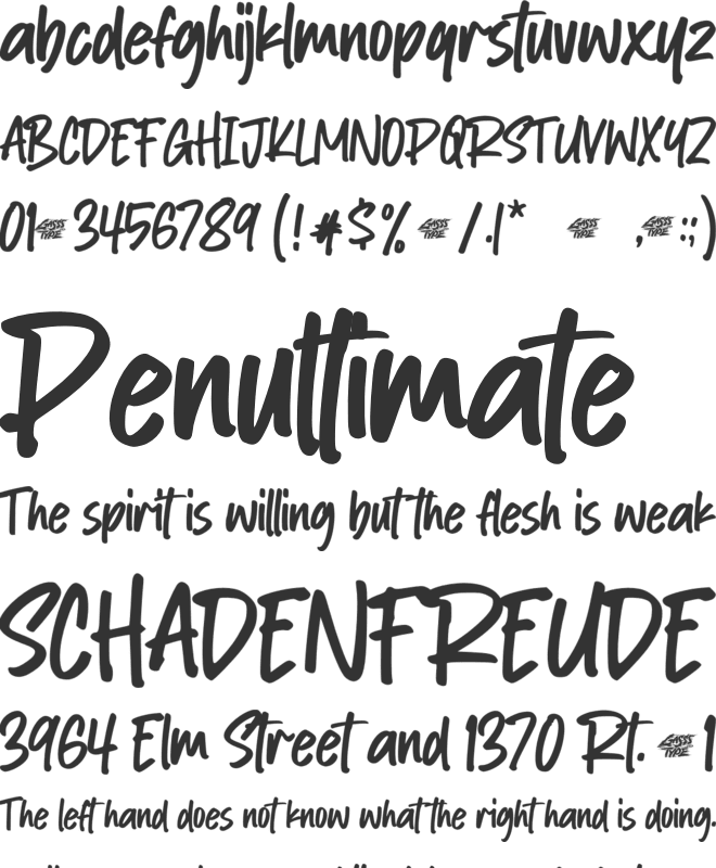 Blissful Sunlit font preview