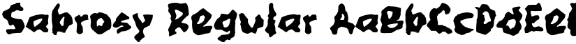 Sabrosy Regular font