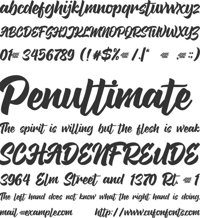 Blessin Sunlit font preview