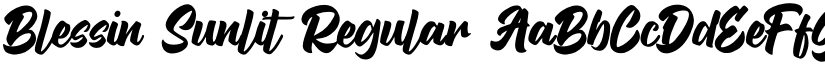 Blessin Sunlit Regular font