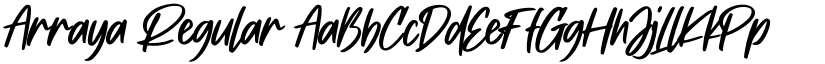Arraya Regular font