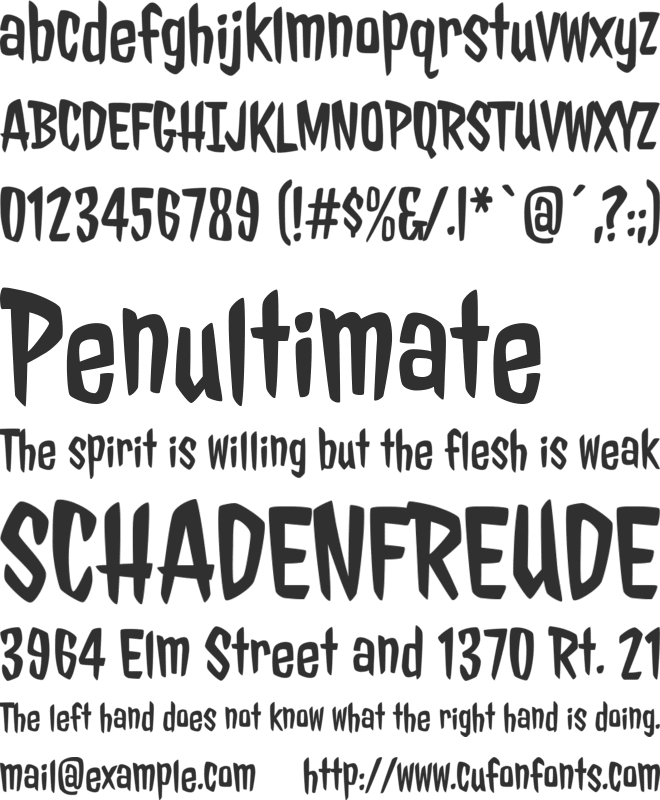 Jolly Lodger font preview