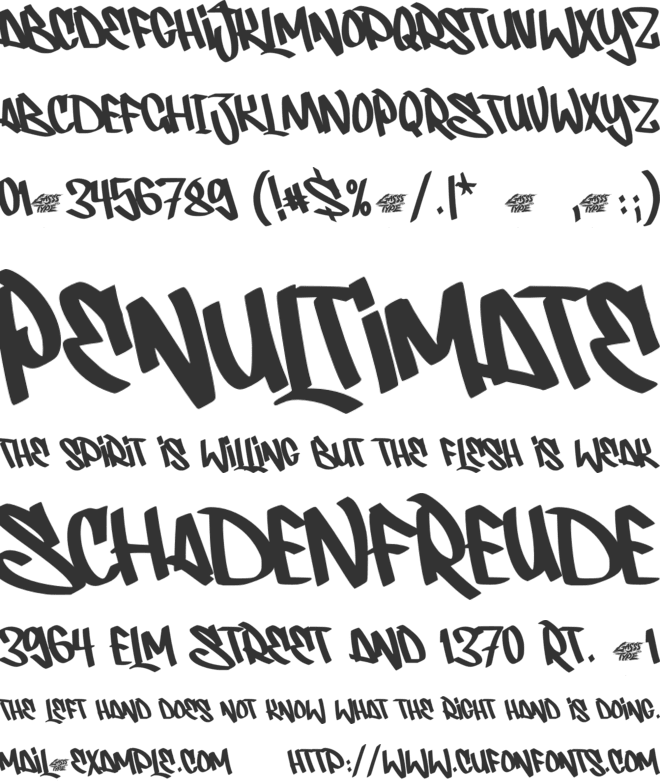 Metro Marker font preview