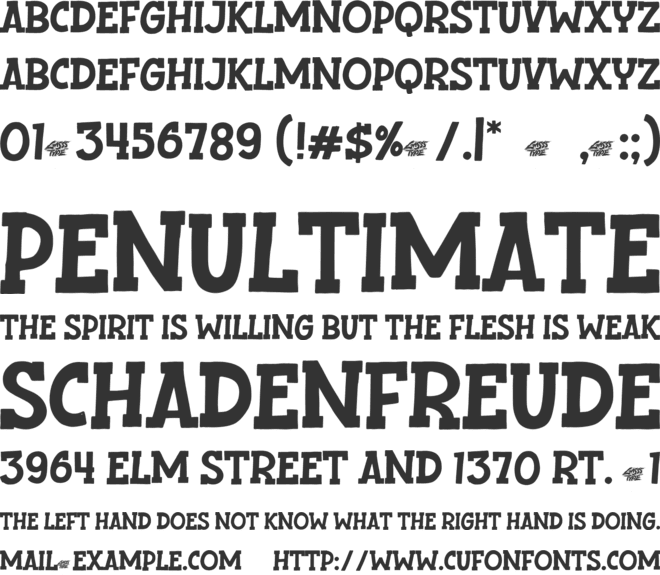 Good Ranch font preview