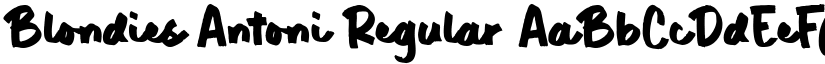 Blondies Antoni Regular font