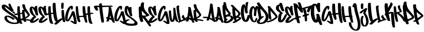 StreetLight Tags Regular font