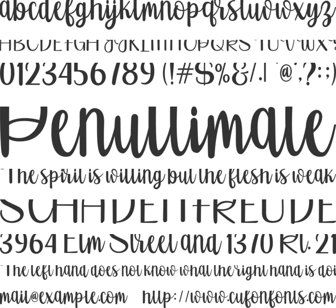 Fatone font preview