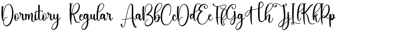 Dormitory Regular font