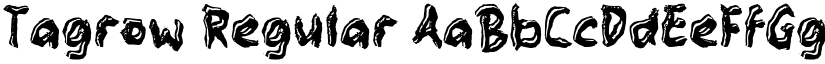 Tagrow Regular font