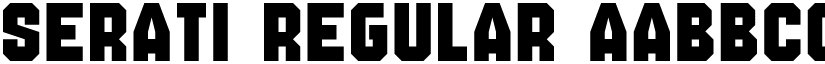 Serati Regular font
