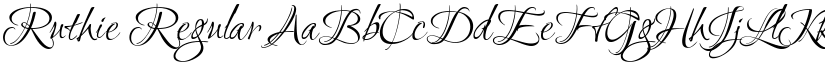 Ruthie Regular font