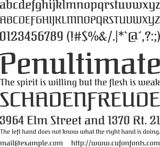 Federant font preview