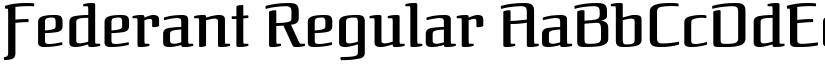 Federant Regular font