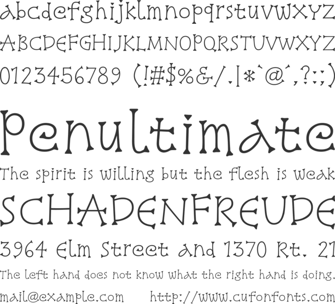 Snowburst One font preview