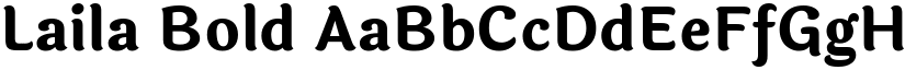 Laila Bold font