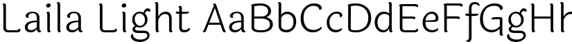 Laila Light font
