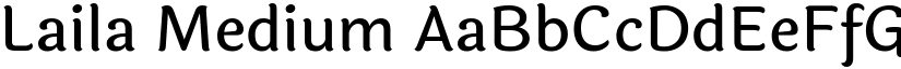 Laila Medium font