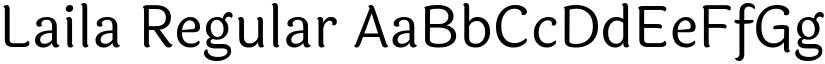 Laila Regular font