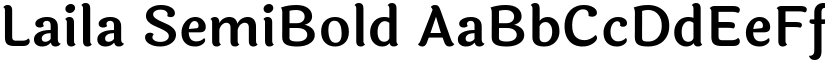 Laila SemiBold font