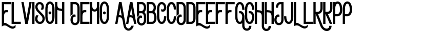 Elvison Demo font
