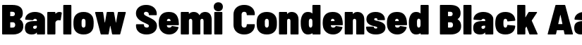 Barlow Semi Condensed Black font