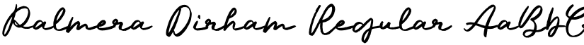 Palmera Dirham Regular font