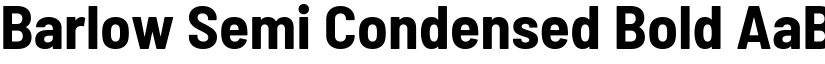 Barlow Semi Condensed Bold font