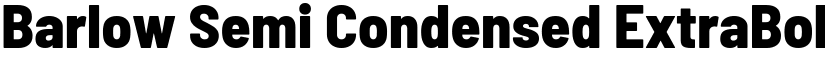 Barlow Semi Condensed ExtraBold font