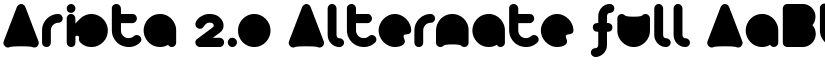 Arista 2.0 Alternate full font