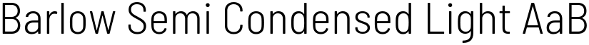 Barlow Semi Condensed Light font