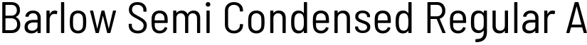 Barlow Semi Condensed Regular font