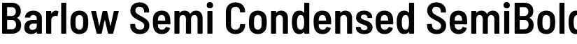 Barlow Semi Condensed SemiBold font