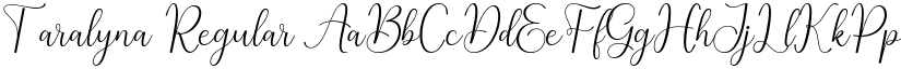 Taralyna Regular font