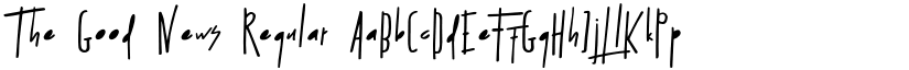 The Good News Regular font