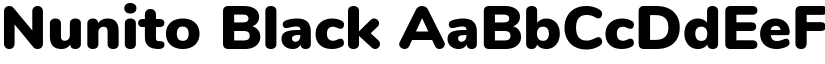 Nunito Black font