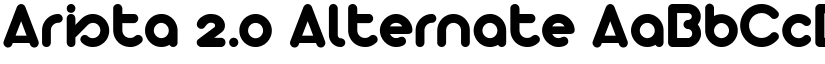 Arista 2.0 Alternate font