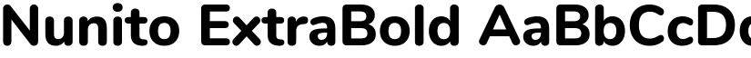 Nunito ExtraBold font