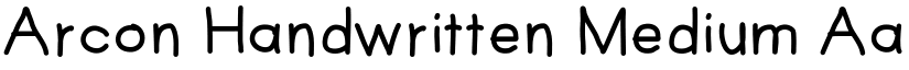 Arcon Handwritten Medium font