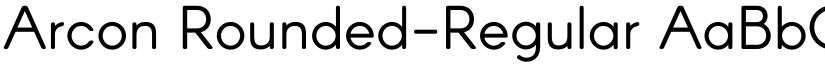 Arcon Rounded-Regular font