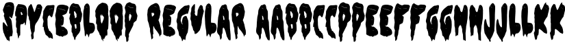 Spyceblood Regular font