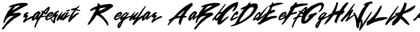 Brafesuit Regular font