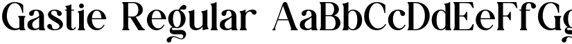 Gastie Regular font