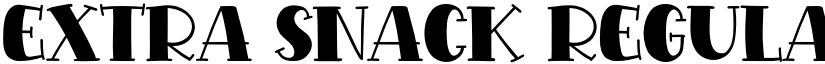 Extra Snack Regular font