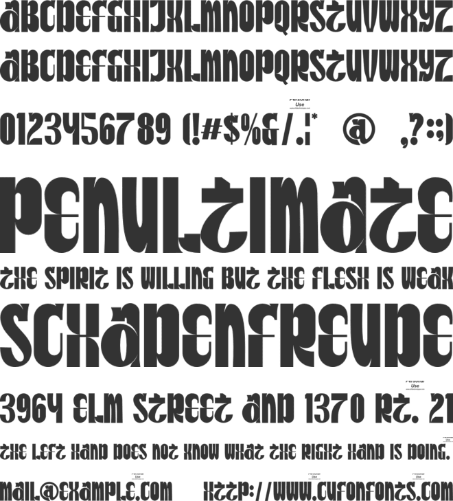 Rosela Sabrin font preview