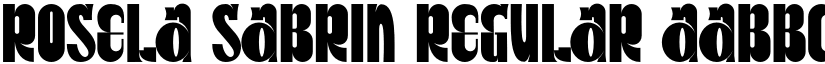 Rosela Sabrin Regular font