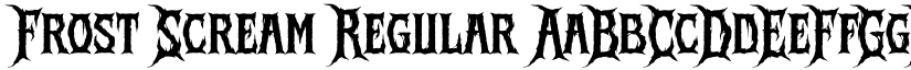 Frost Scream Regular font