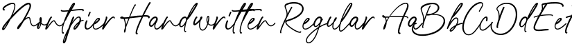 Montpier Handwritten Regular font