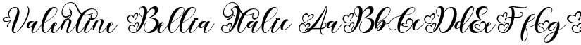 Valentine Bellia Italic font