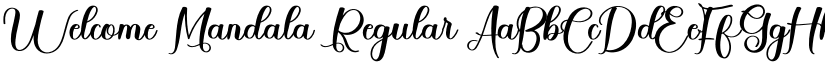 Welcome Mandala Regular font